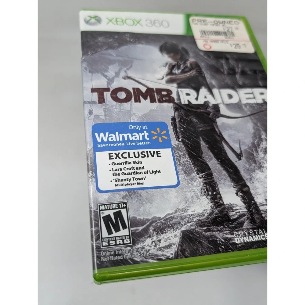 Tomb Raider Xbox 360 2013 Complete CIB Tested Walmart‎ Exclusive Variant